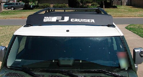 Autocollant déflecteur de vent de galerie de toit FJ Cruiser pour Toyota FJ Cruiser