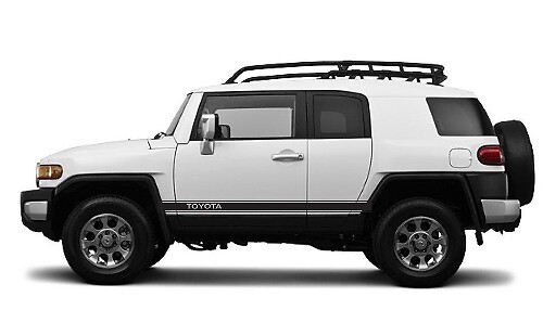 Autocollants en vinyle bandes latérales de porte Toyota pour Toyota FJ Cruiser