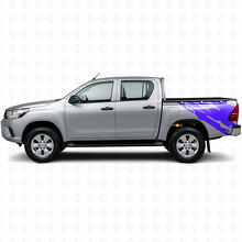 Autocollant en vinyle graphique éclaboussures de boue arrière latéral pour Toyota Hilux 2015+ 2