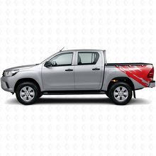 Autocollant en vinyle graphique éclaboussures de boue arrière latéral pour Toyota Hilux 2015+ 3
