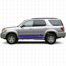 Sticker en vinyle à larges bandes montagnes pour bas de caisse Toyota Sequoia 2000-2007 2
