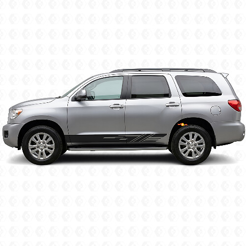 Kit de décalcomanies en vinyle pour bas de caisse avec bandes décorées pour Toyota Sequoia 2007-2022 1