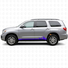 Autocollant en vinyle à fines rayures montagnes pour bas de caisse Toyota Sequoia 2007-2022 2