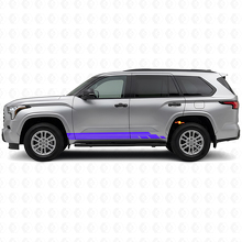 Kit d'autocollants en vinyle pour bas de caisse à rayures courbées pour Toyota Sequoia 2022+ 2