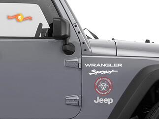 Jeep Rubicon Wrangler Zombie Outbreak Response Team Wrangler Décal #5