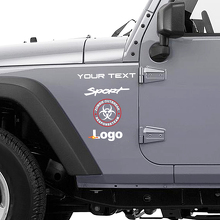 Autocollant Vinyle Équipe d'Intervention Contre les Zombies pour Jeep Wrangler Rubicon_3