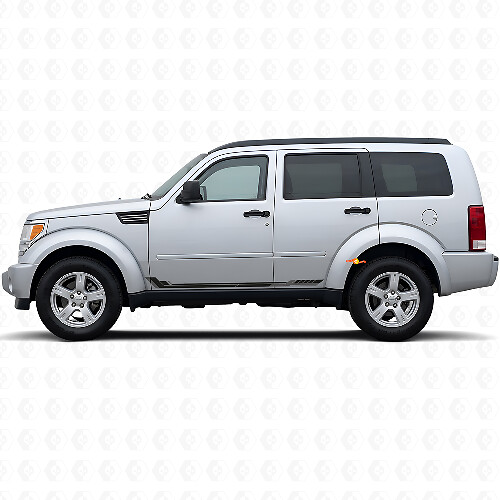 Autocollant en vinyle bandes latérales style racing pour Dodge Nitro 2007-2011 1
