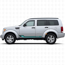 Autocollant vinyle bandes latérales style vintage pour Dodge Nitro 2007-2011 2