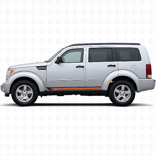 Décalcomanie latérale vintage à rayures droites pour Dodge Nitro 2007-2011