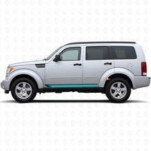 Décalcomanie latérale vintage à rayures droites pour Dodge Nitro 2007-2011_2
