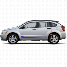 Autocollant Latéral en Vinyle à Rayures Nid d'Abeille pour Dodge Caliber 2007-2012 2