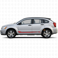 Autocollant Latéral en Vinyle à Rayures Nid d'Abeille pour Dodge Caliber 2007-2012 3