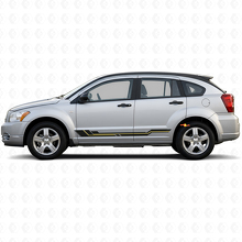 Autocollant Vinyle de Bas de Caisse à Bandes Courbées pour Dodge Caliber 2007-2012 2