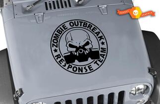 Jeep Rubicon Wrangler Zombie Outbreak Response Team Wrangler Sticker # 7