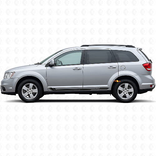 Autocollant en vinyle à bandes latérales style course pour Dodge Journey 2009-2020