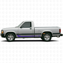 Autocollant latéral en vinyle à rayures nid d'abeille pour Dodge Dakota 1987-1996 2
