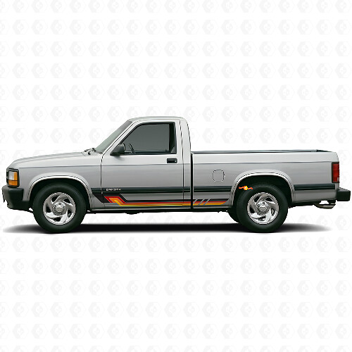 Autocollant en vinyle bande latérale style vintage pour Dodge Dakota 1987-1996 1