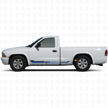 Autocollant en vinyle à bandes latérales damier pour Dodge Dakota 1997-2004 2