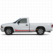 Autocollant latéral en vinyle à rayures nid d'abeille pour Dodge Dakota 1997-2004 3