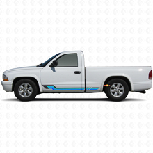 Autocollant Vinyle Bandes Latérales Style Vintage pour Dodge Dakota 1997-2004 2