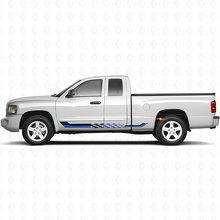 Autocollant en vinyle avec bandes latérales à damier pour Dodge Dakota 2005-2011 2