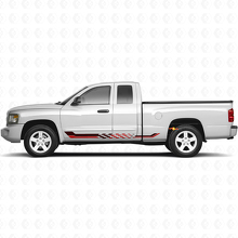 Autocollant en vinyle avec bandes latérales à damier pour Dodge Dakota 2005-2011 3