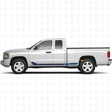 Autocollant en vinyle à bandes latérales style course pour Dodge Dakota 2005-2011 2