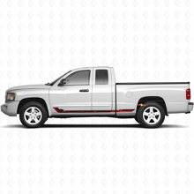 Autocollant en vinyle à bandes latérales style course pour Dodge Dakota 2005-2011 3