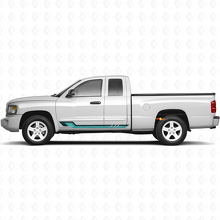 Autocollant vinyle bandes latérales style vintage pour Dodge Dakota 2005-2011 2