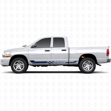 Autocollant en vinyle à rayures latérales à damier pour Dodge Ram 1500 2002-2008 2