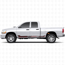 Autocollant en vinyle à rayures latérales à damier pour Dodge Ram 1500 2002-2008 3