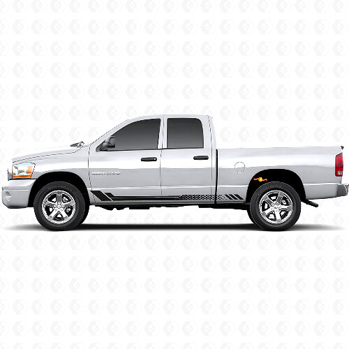 Autocollant latéral en vinyle rayures nid d'abeille pour Dodge Ram 1500 2002-2008