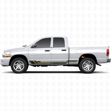 Autocollant en vinyle à bandes courbes pour bas de caisse Dodge Ram 1500 2002-2008 2
