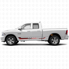 Autocollant en vinyle à rayures latérales à damier pour Dodge Ram 1500 2011-2018 3