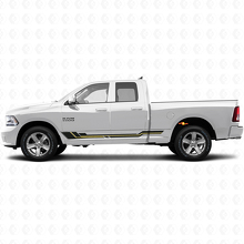 Autocollant en vinyle avec bandes courbes pour bas de caisse Dodge Ram 1500 2011-2018 2