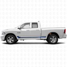 Autocollant en vinyle bandes latérales style course pour Dodge Ram 1500 2011-2018 2