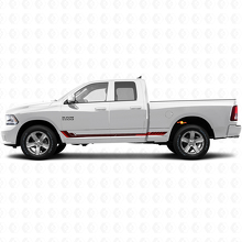 Autocollant en vinyle bandes latérales style course pour Dodge Ram 1500 2011-2018 3