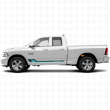 Décalcomanie en vinyle bandes latérales style vintage pour Dodge Ram 1500 2011-2018 2