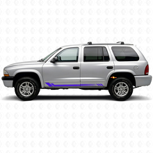 Autocollant latéral en vinyle à rayures nid d'abeille pour Dodge Durango 1998-2003 2