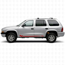 Autocollant latéral en vinyle à rayures nid d'abeille pour Dodge Durango 1998-2003 3