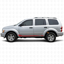 Autocollant latéral en vinyle à rayures nid d'abeille pour Dodge Durango 2004-2009 3