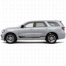 Autocollant en vinyle de bas de caisse à bandes courbées pour Dodge Durango 2011+ 2