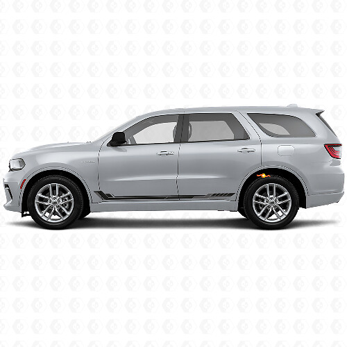 Autocollant en vinyle à bandes latérales style course pour Dodge Durango 2011+ 1