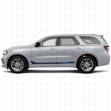Autocollant en vinyle à bandes latérales style course pour Dodge Durango 2011+ 2