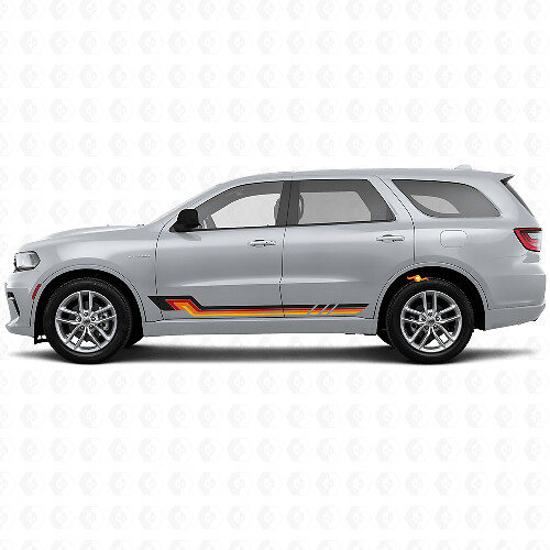Autocollant vinyle bandes latérales style vintage pour Dodge Durango 2011+ 1