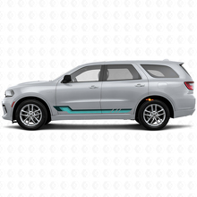 Autocollant vinyle bandes latérales style vintage pour Dodge Durango 2011+ 2