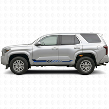 Autocollant Vinyle Rayures Latérales Drapeau à Damier pour Toyota 4Runner 2024+ 2