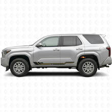 Autocollant en vinyle avec bandes courbes pour bas de caisse Toyota 4Runner 2024+ 2