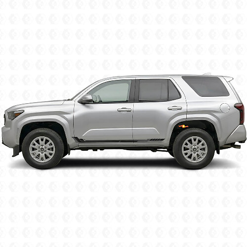 Autocollant en vinyle avec bandes latérales style course pour Toyota 4Runner 2024+ 1