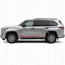 Autocollant latéral en vinyle à rayures nid d'abeille pour Toyota Sequoia 2022+ 3